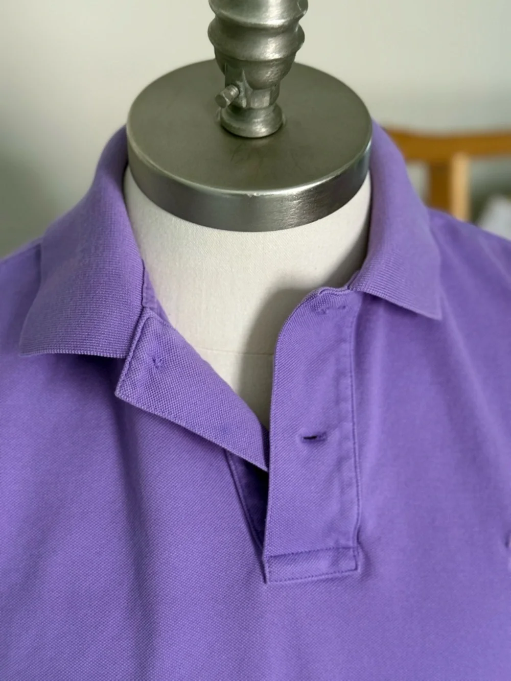 Ralph Lauren Purple Short-Sleeve Polo with Orange Pony